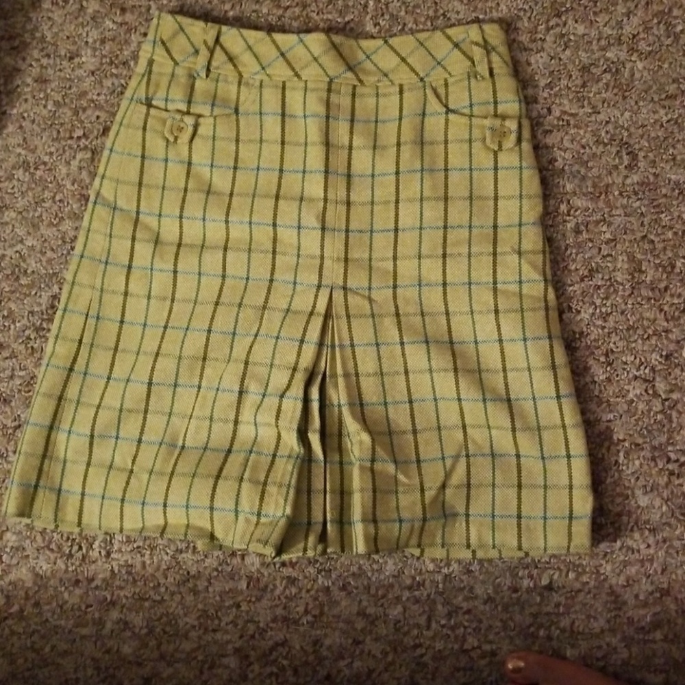 𝅺Ann Taylor Loft Windowpane Skirt